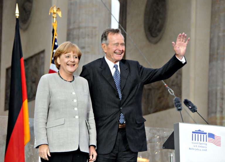 Merkel i Buš