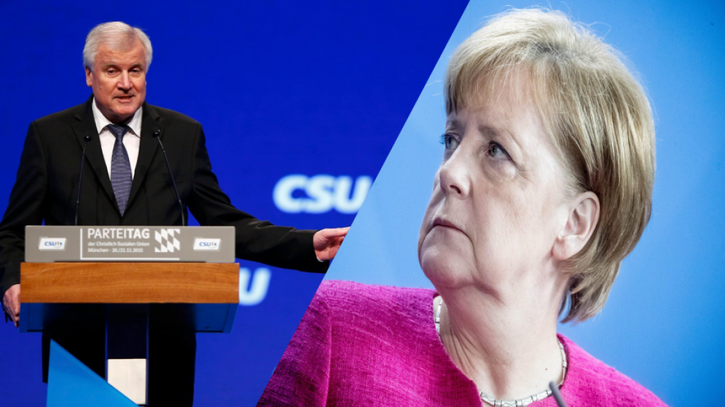 Horst Zehofer i Angela Merkel