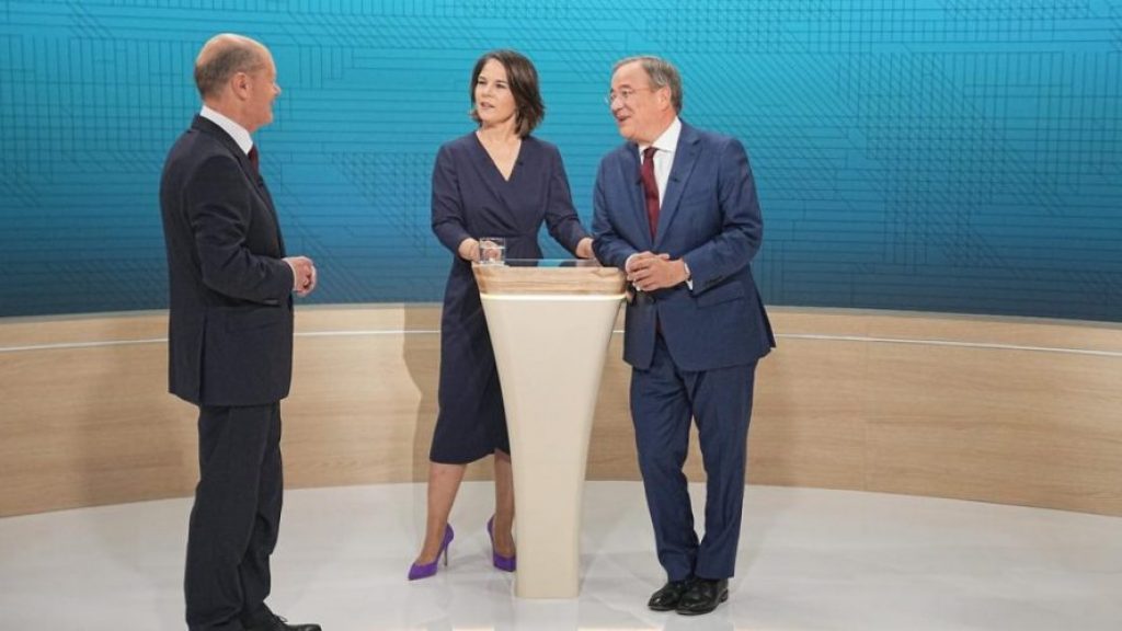 Glavni kancelarski kandidati u razgovoru -das erste printscreen